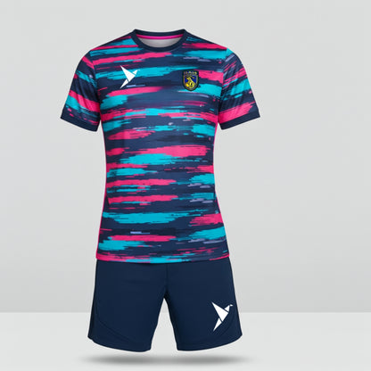 Neon Brush Stroke Design