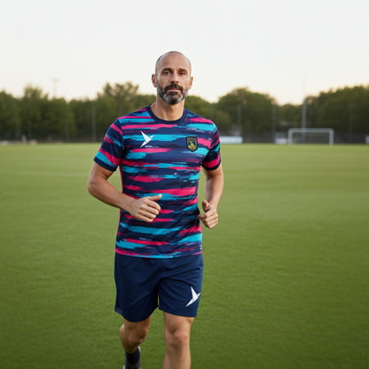 Neon Brush Stroke Design