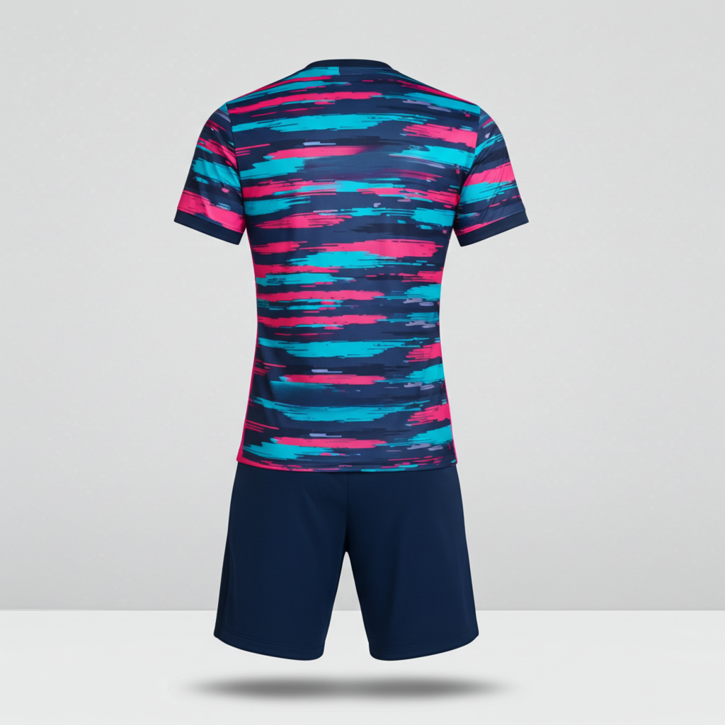 Neon Brush Stroke Design