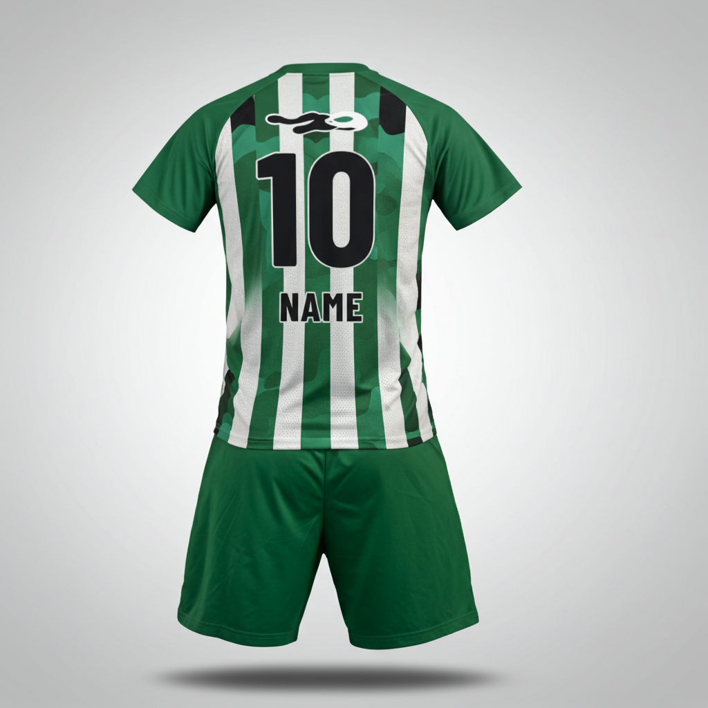 Green Camo Stripe Design