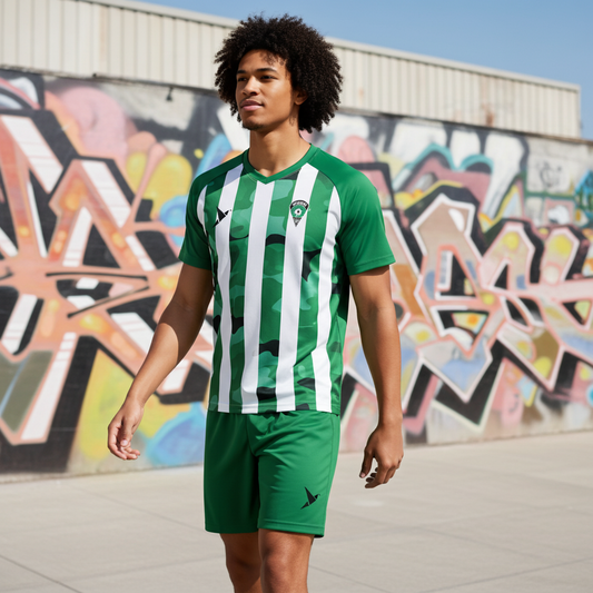 Green Camo Stripe Design