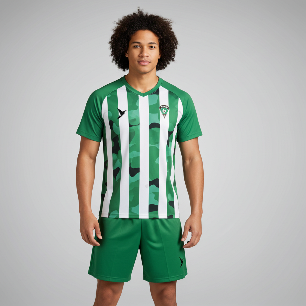 Green Camo Stripe Design